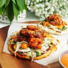 Sticky Gochujang Chicken Flatbreads-image
