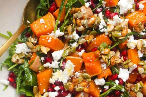 Roasted butternut squash salad