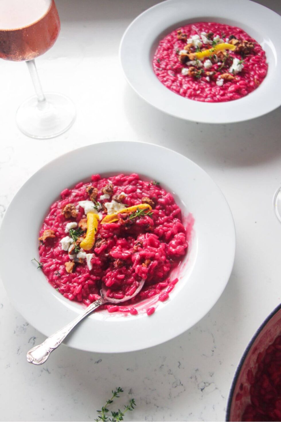 Easy Pink Beet Risotto Dished by Kate