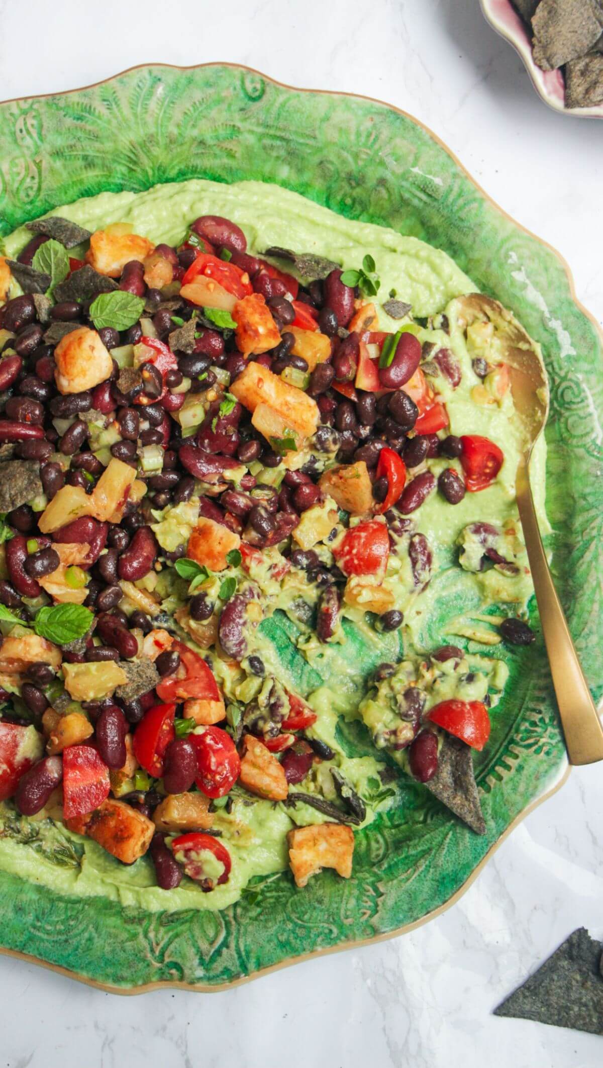 Mexican Bean Salad with Whipped Avocado
