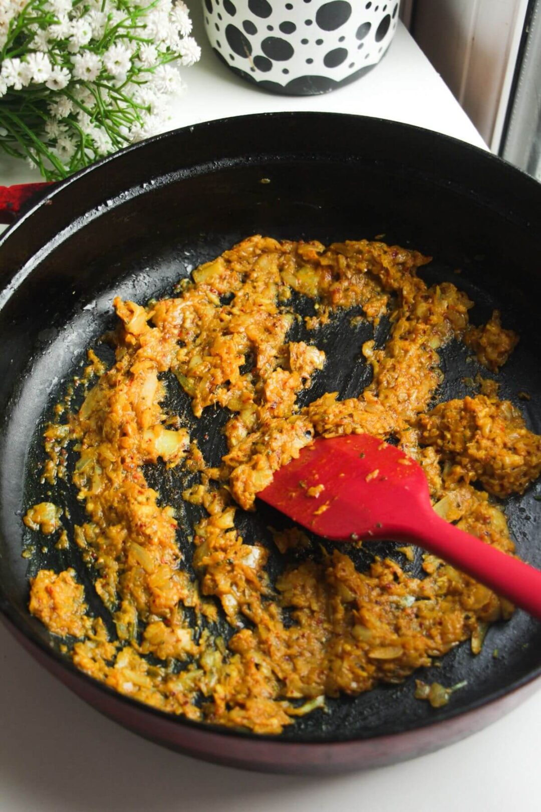One Pot Golden Chicken and Rice with Herby Pesto - Dished by Kate